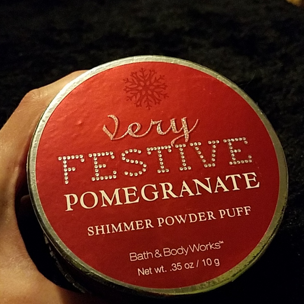 Limited edition bath and body pomegranate puff